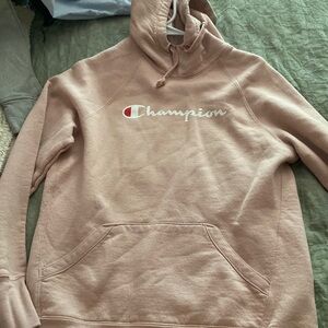 Champion hoodie pink size small